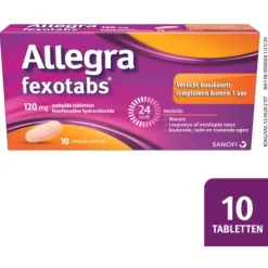 Allegra Fexotabs Hooikoortstabletten 10 Tabletten