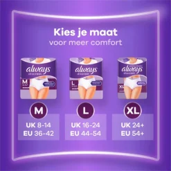 Always Discreet Broekjes maat L