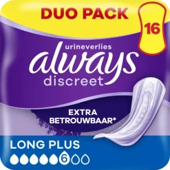 Always Maandverband Discreet Long Plus Duo Pack