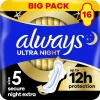 Always Maandverband Ultra Secure Night Extra Wings BigPack