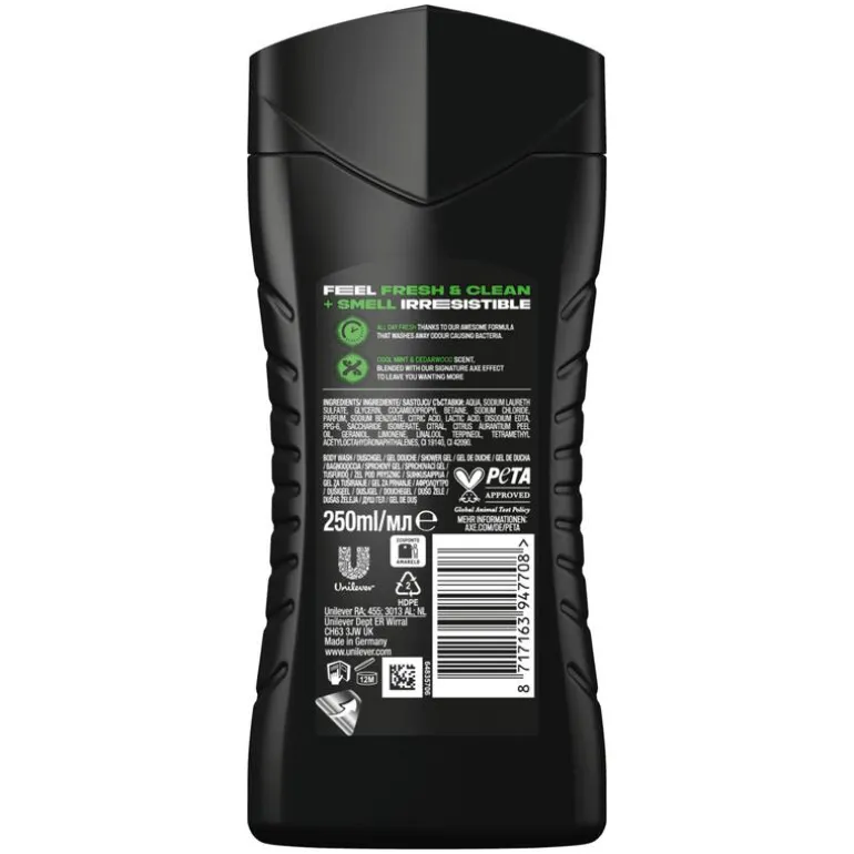 AXE Green Mojito & Cedarwood 3-in-1 Douchegel 250 ML