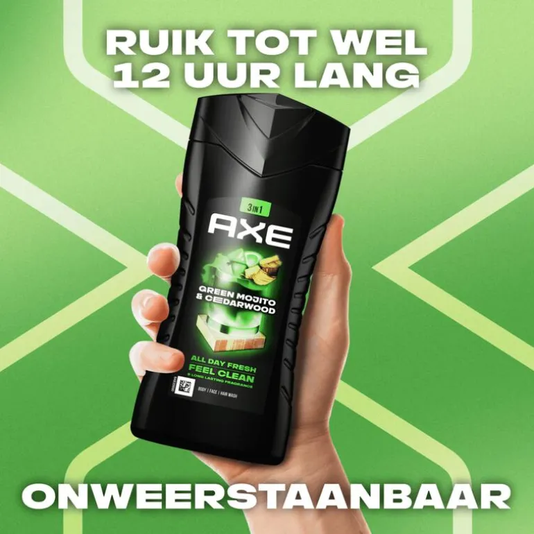 AXE Green Mojito & Cedarwood 3-in-1 Douchegel 250 ML