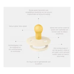 BIBS Colour Fopspeen Latex 2 pack - Mushroom/Breeze - Maat 2