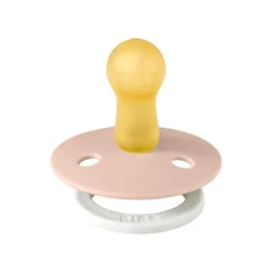 BIBS Glow in the dark Fopspeen Two Pack Natuurlijk Rubber Blush/Vanilla Maat 2