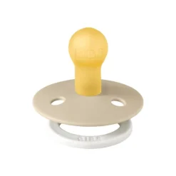 BIBS Glow in the dark Fopspeen Two Pack Natuurlijk Rubber Sage/Vanilla Maat 1