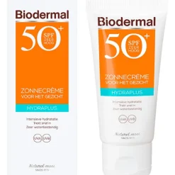Biodermal Hydra Plus Zonnecrème Gezicht SPF50+ 50 ML