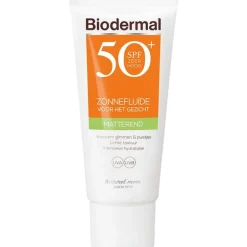 Biodermal Matterend Zonnefluïde Gezicht SPF50+ 40 ML