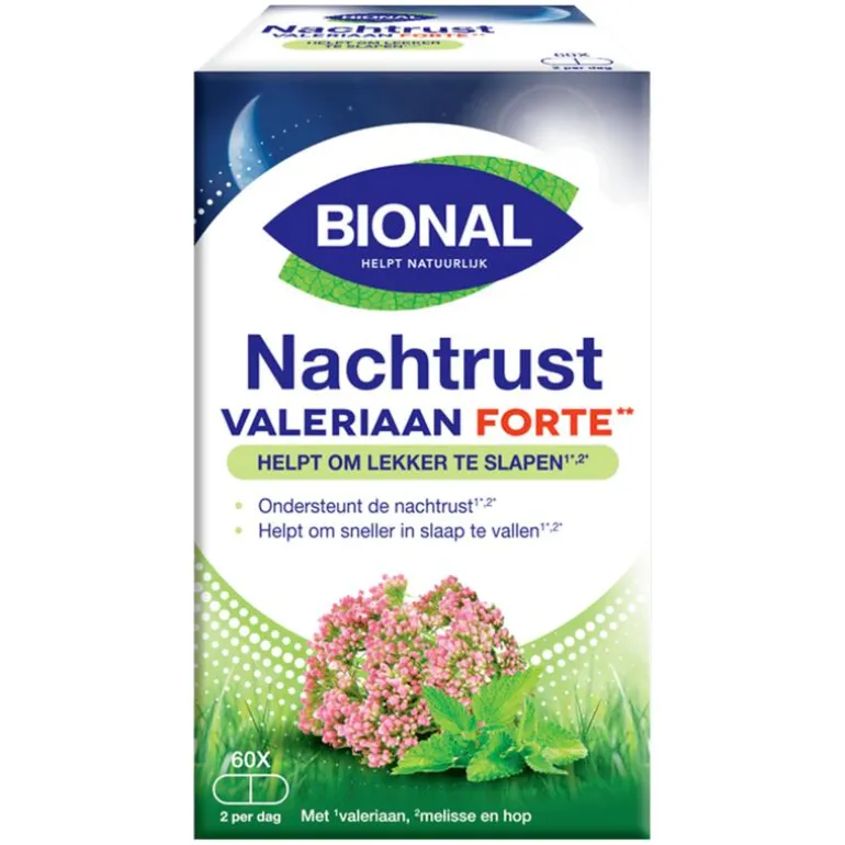 Bional Nachtrust Valeriaan Forte Capsules 60 stuks