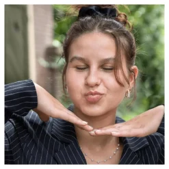 BiSjU Oorbellen harten met zirkon