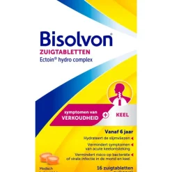 Bisolvon droge hoest & keelpijn zuigtabletten