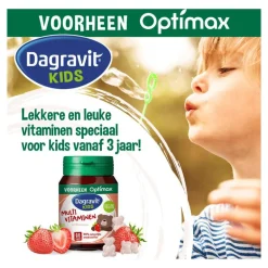 Dagravit Natural Kids Multi Aardbei 60 Dragees