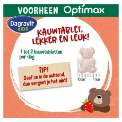 Dagravit Natural Kids Multi Aardbei 60 Dragees