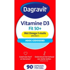 Dagravit Vitaal 50+ Vitamine D + Omega-3 Visolie 90 capsules