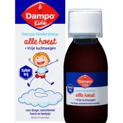 Dampo Kids Kindersiroop Alle Hoest + Vrije Luchtwegen Suikervrij 120 ML