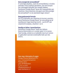 Davitamon Energie Boost Forte Kauwvitamines Bosvruchtensmaak