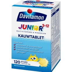 Davitamon Junior 3-12 Kauwtabletten Bananensmaak