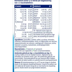Davitamon Junior 3-12 Kauwtabletten Bananensmaak