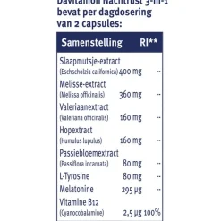 Davitamon Nachtrust 3-in-1 20 Capsules