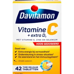 Davitamon Vitamine C Forte + vitamine D3 42 tabletten