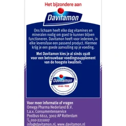 Davitamon Vitamine D3 75 mcg Smelttabletten 60+15 stuks
