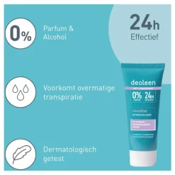 Deoleen Sensitive Anti-Transpirant Deodorant Crème 50 ML