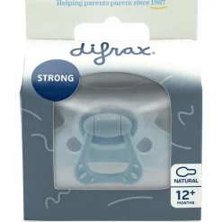 Difrax Fopspeen Natural 12 Maanden Lichtblauw BPA-vrij