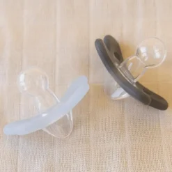 Difrax Fopspeen Natural 0-6 Maanden Lichtblauw/Beige BPA-vrij