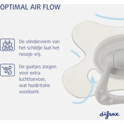 Difrax Fopspeen Natural 18 Maanden Donkergrijs BPA-vrij
