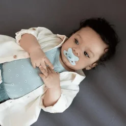 Difrax Fopspeen Naturel Blue Topaz 0-6 Maanden