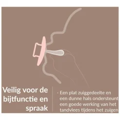 Difrax LOVI Prime Fopspeen Granola/Orange18+ maanden