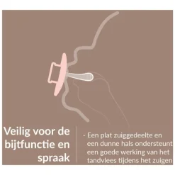 Difrax LOVI Prime Fopspeen Nude/Blush18+ maanden