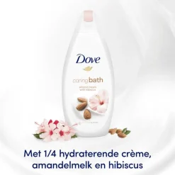 Dove Caring Bath Amandelmelk & Hibiscus Badcrème 450 ml