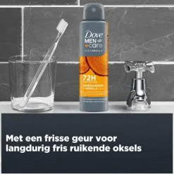 Dove Men+Care Advanced Sandalwood + Vanille Deodorant Spray 150 ML