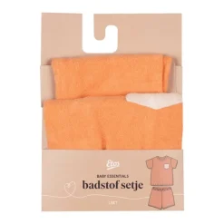 Etos Badstof Set Oranje Maat 62/68