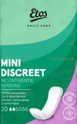 Etos Daily Care Mini Discreet incontinentie verband 20 stuks