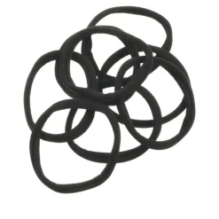 Etos Elastieken Roll Up Small Zwart 10St