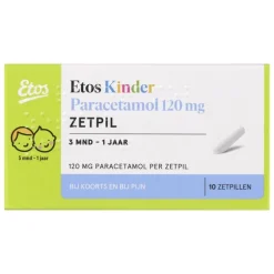 Etos Kinderparacetamol 120 mg Zetpil