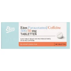 Etos Paracetamol/Coffeïne 500/50 mg 50 stuks