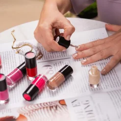 Etos Pure Nail Polish Pink Sparkle 5 ML