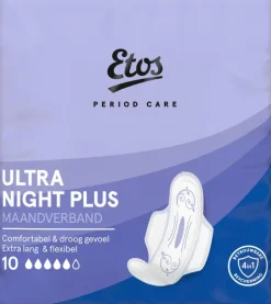 Etos Ultra Maandverband Night Plus 10 stuks
