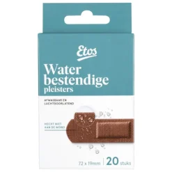 Etos waterresistant pleister donker 20st
