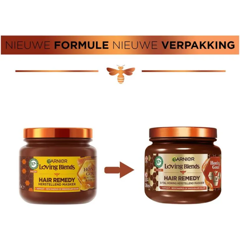 Garnier Loving Blends Honing Goud Haarmasker 340 ML