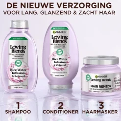 Garnier Loving Blends Rice Water Infusion Glans & Zacht haarmasker 340 ML