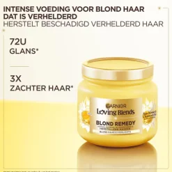 Garnier Loving Blends Sun-Kissed Chamomile & Bloemenhoning Haarmasker 340 ML