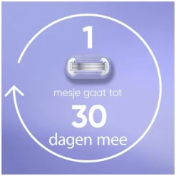 Gillette Venus Deluxe Smooth Swirl Extra Glad Scheersysteem 5 Blades