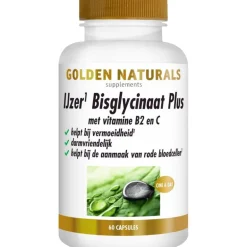 Golden Naturals Ijzer Bisglycinaat Plus Capsules 60 stuks
