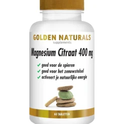 Golden Naturals Magnesium Citraat 400 mg Tabletten 60 stuks