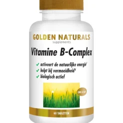 Golden Naturals Vegan Vitamine B-complex Tabletten 60 stuks