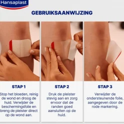 Hansaplast Second Skin Protection Waterproof en Transparante XL Eilandpleisters 3 stuks