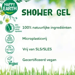Happy Earth 100% Natuurlijke Bergamot Cedarwood Douchegel 300 ML